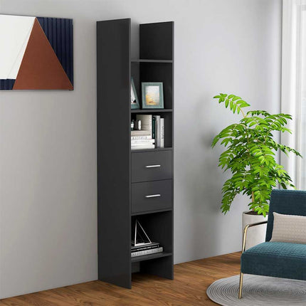 Boekenkast 2-Laags 40 X 35 X 180 Cm Bewerkt Hout - XdropX