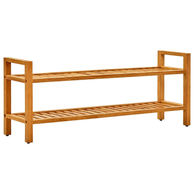 Schoenenrek Met 3 Schappen 100X27X Massief Eikenhout - XdropX