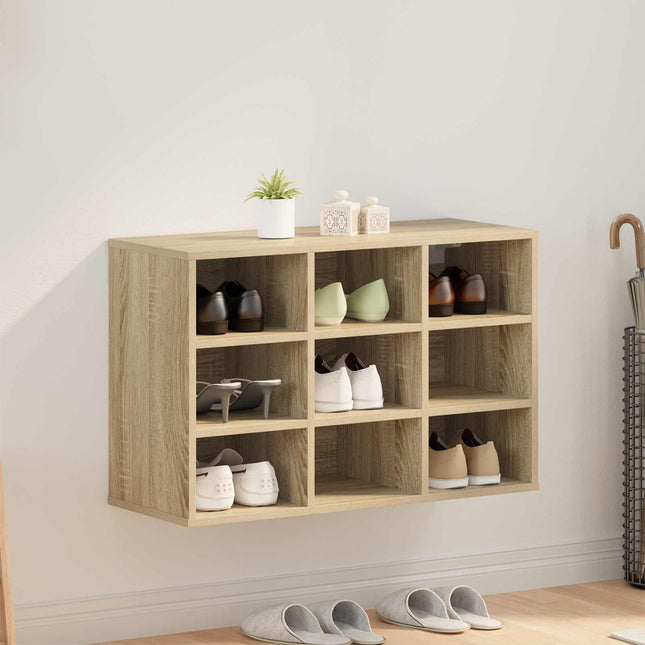 Schoenenkast Bewerkt Hout - XdropX