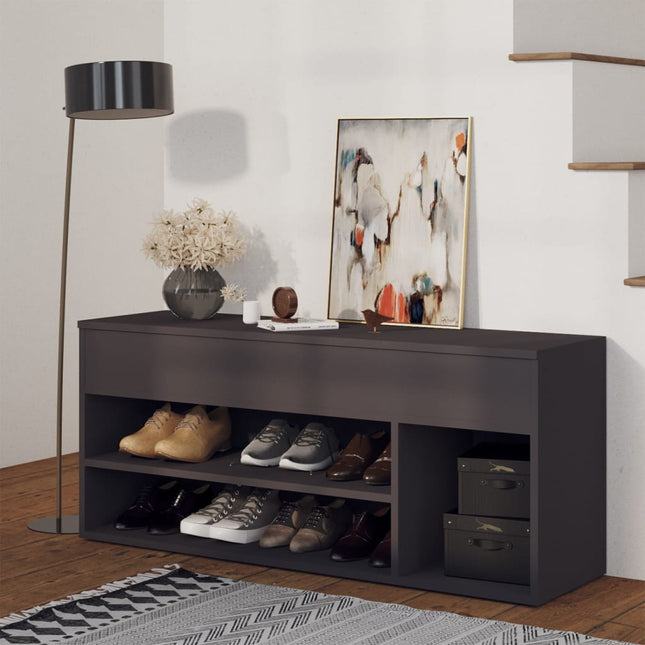 Schoenenbank Bewerkt Hout Kleurig - XdropX