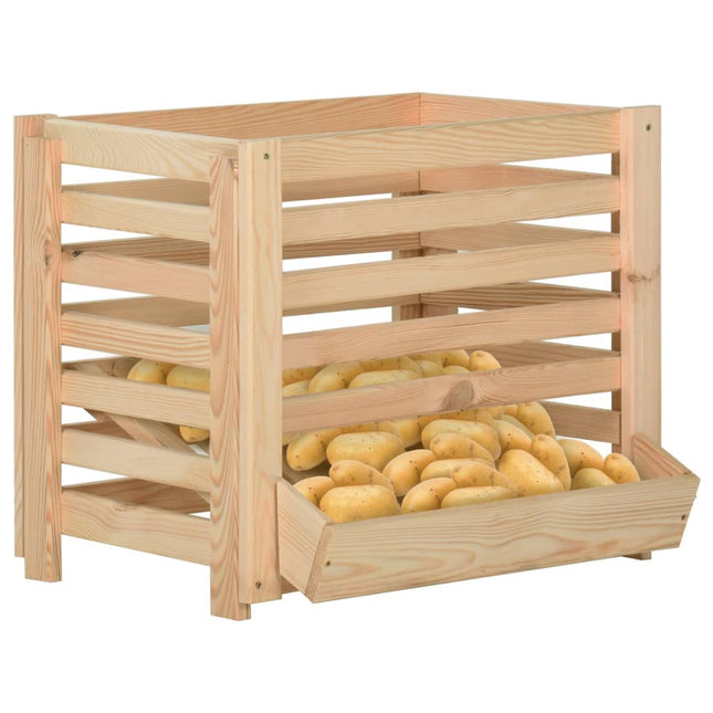 Aardappelkist Massief Grenenhout - XdropX