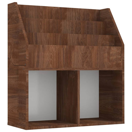 Kindertijdschriftenrek 71X30X78,5 Cm Bewerkt Hout Bruineiken - XdropX