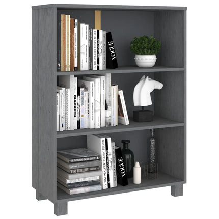 Boekenkast Hamar 85X35X112 Cm Massief Grenenhout - XdropX