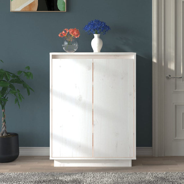 Schoenenkast 60X35X80 Cm Massief Grenenhout - XdropX