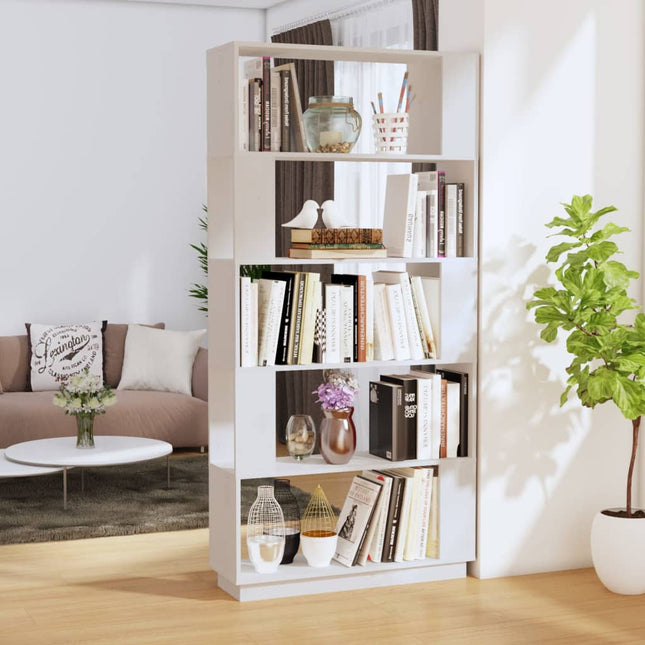 Boekenkast/Kamerscherm 80X25X163,5 Cm Massief Grenenhout - XdropX