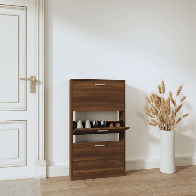 Schoenenkast 59X17X Bewerkt Hout - XdropX