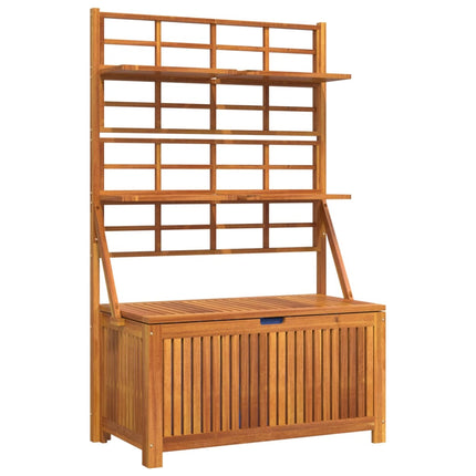 Opbergbox Met Latwerk 99X50X160 Cm Massief Acaciahout - XdropX