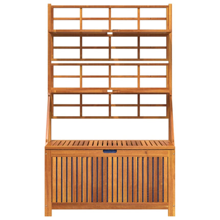 Opbergbox Met Latwerk 99X50X160 Cm Massief Acaciahout - XdropX