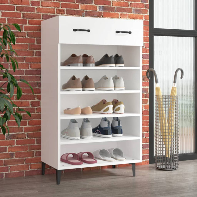 Schoenenkast 60X35X105 Cm Bewerkt Hout Kleurig - XdropX