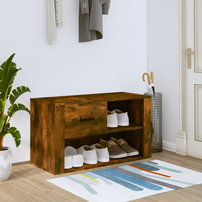 Schoenenkast 80X35X45 Cm Bewerkt Hout - XdropX