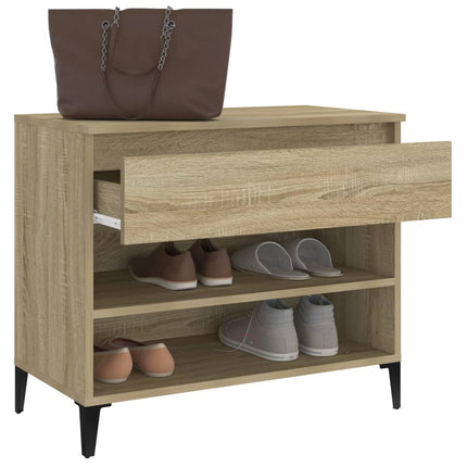 Schoenenkast 70X36X60 Cm Bewerkt Hout Kleurig - XdropX