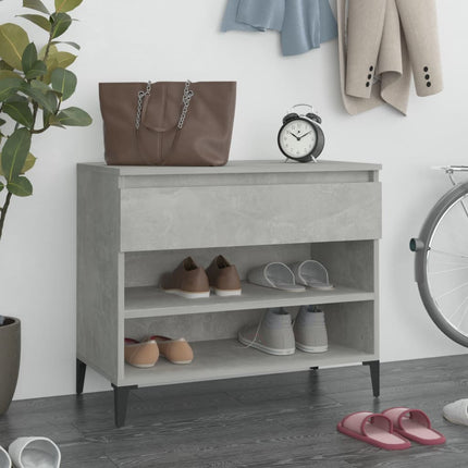 Schoenenkast 70X36X60 Cm Bewerkt Hout Kleurig - XdropX