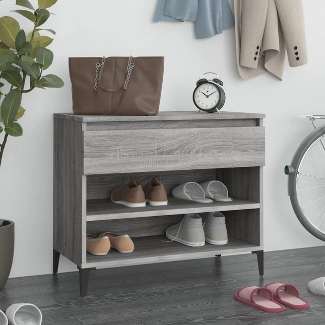 Schoenenkast 70X36X60 Cm Bewerkt Hout Kleurig - XdropX