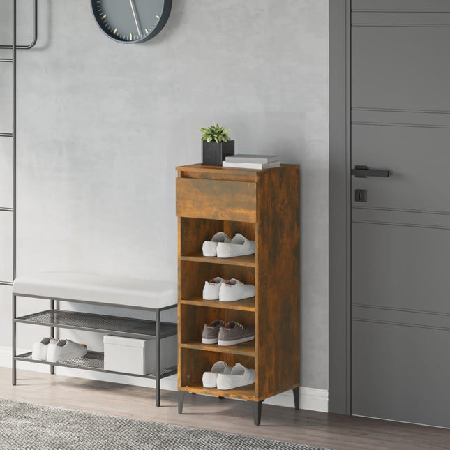Schoenenrek 40X36X105 Cm Bewerkt Hout - XdropX