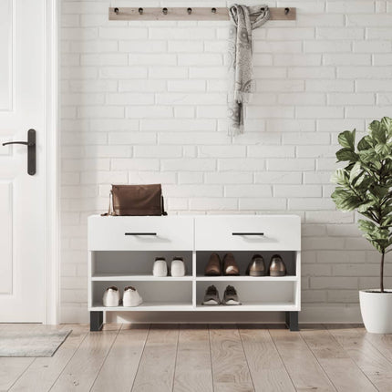 Schoenenbank 102X35X55 Cm Bewerkt Hout Kleurig - XdropX