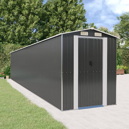 Tuinschuur Gegalvaniseerd Staal Antracietkleurig - XdropX