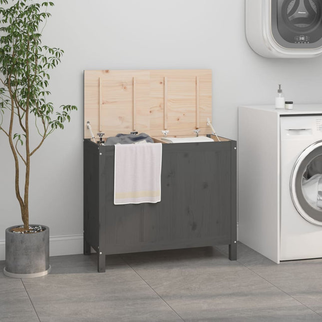 Wasmand 88,5X44X76 Cm Massief Grenenhout - XdropX
