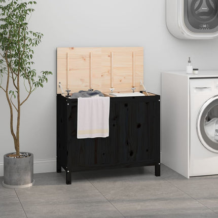 Wasmand 88,5X44X76 Cm Massief Grenenhout - XdropX