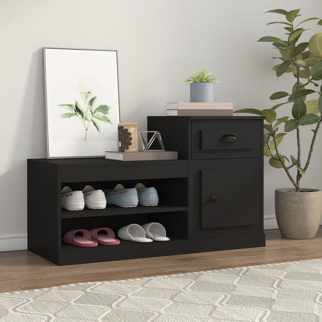 Schoenenkast 100X42X60 Cm Bewerkt Hout Eikenkleur - XdropX