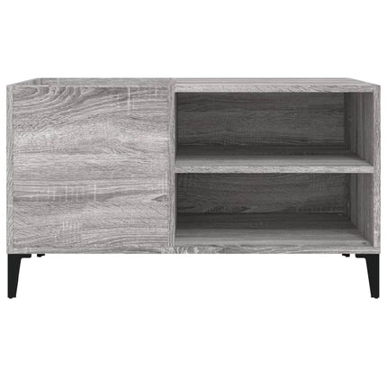 Platenkast 84,5X38X48 Cm Bewerkt Hout Eikenkleurig - XdropX