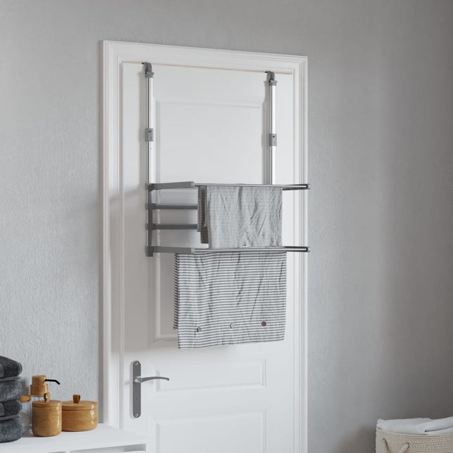 Droogrek Voor Balkon 89X25X(60-95) Cm Aluminium - XdropX