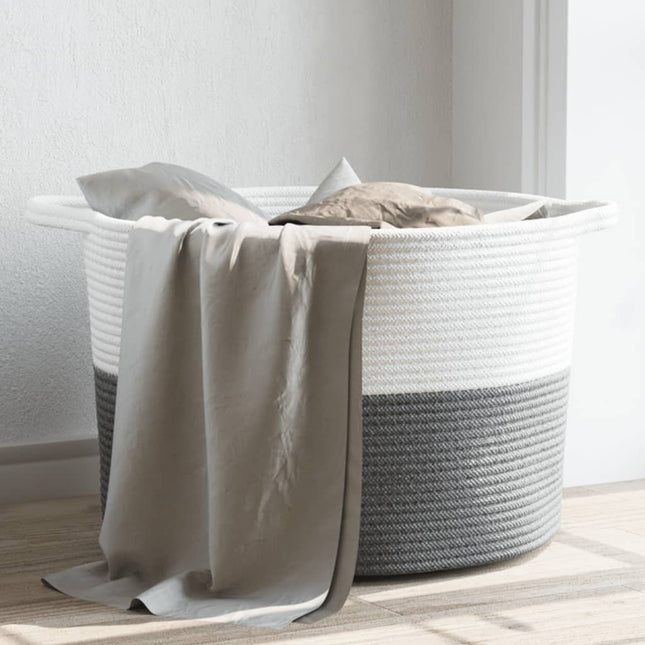 Wasmand Ø Katoen En Wit - XdropX