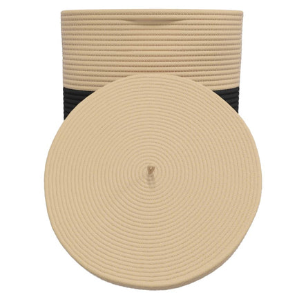 Opbergmand Met Deksel Ø 37X50 Cm Katoen En Beige - XdropX