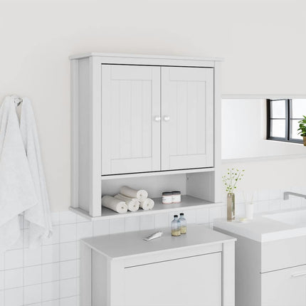 Badkamerkast Berg 40X27X71,5 Cm Massief Grenenhout - XdropX