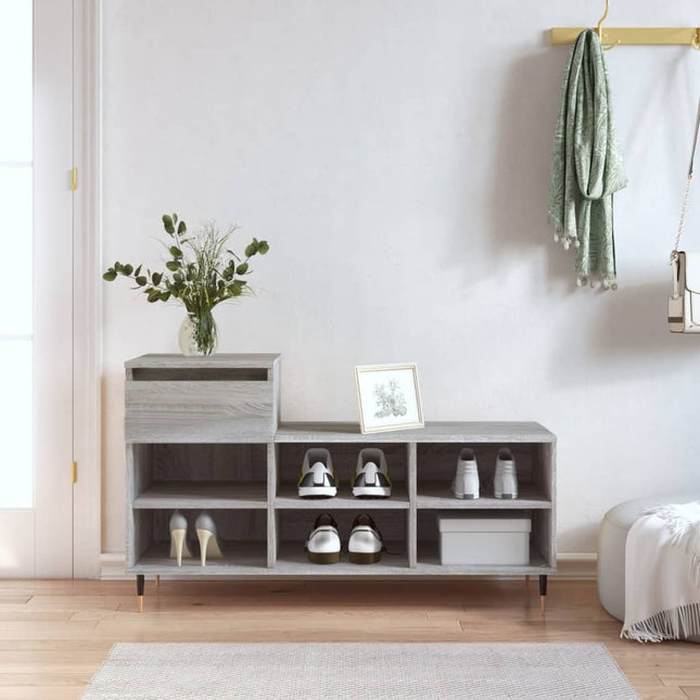 Schoenenkast 102X36X60 Cm Bewerkt Hout - XdropX