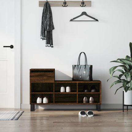 Schoenenkast 102X36X60 Cm Bewerkt Hout Kleurig - XdropX