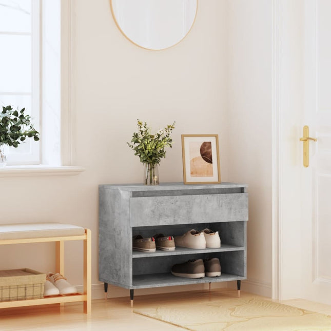 Schoenenkast 70X36X60 Cm Bewerkt Hout Kleurig - XdropX