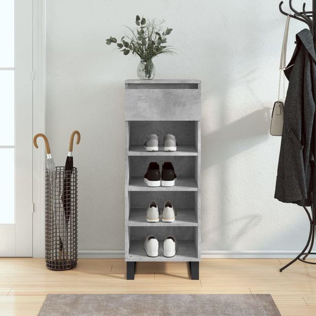 Schoenenkast 40X36X105 Cm Bewerkt Hout Kleurig - XdropX