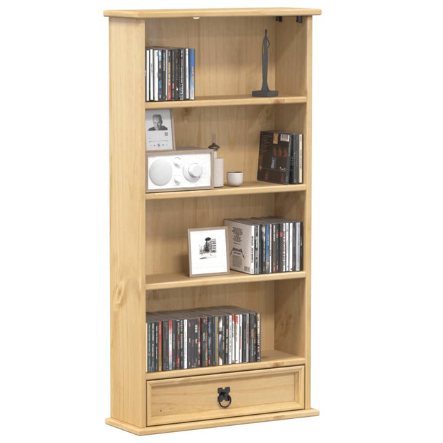 Cd-Kast Corona 52X17,5X103 Cm Massief Grenenhout - XdropX