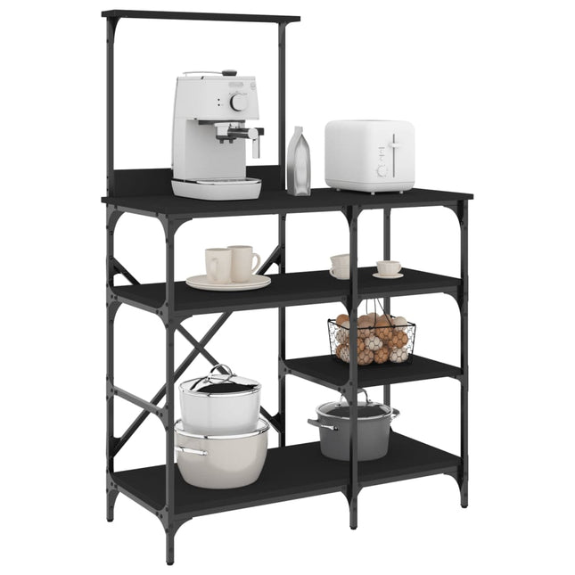 Bakkersrek 90X40X132 Cm Bewerkt Hout En Metaal - XdropX