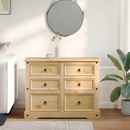 Ladekast Corona 112X48X91 Cm Massief Grenenhout - XdropX