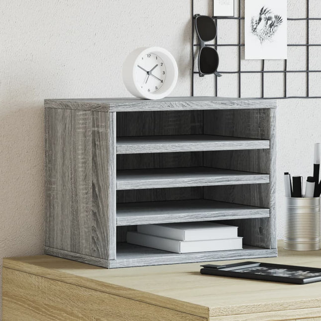 Bureau Organizer Artisan Eiken 36 X 26 X 29,5 Cm Bewerkt Hout - XdropX