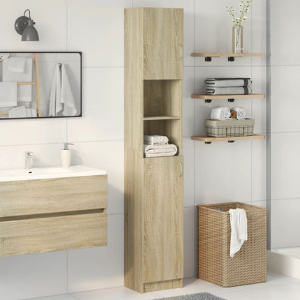 Badkamerkast 32X25,5X190 Cm Spaanplaat Kleurig - XdropX