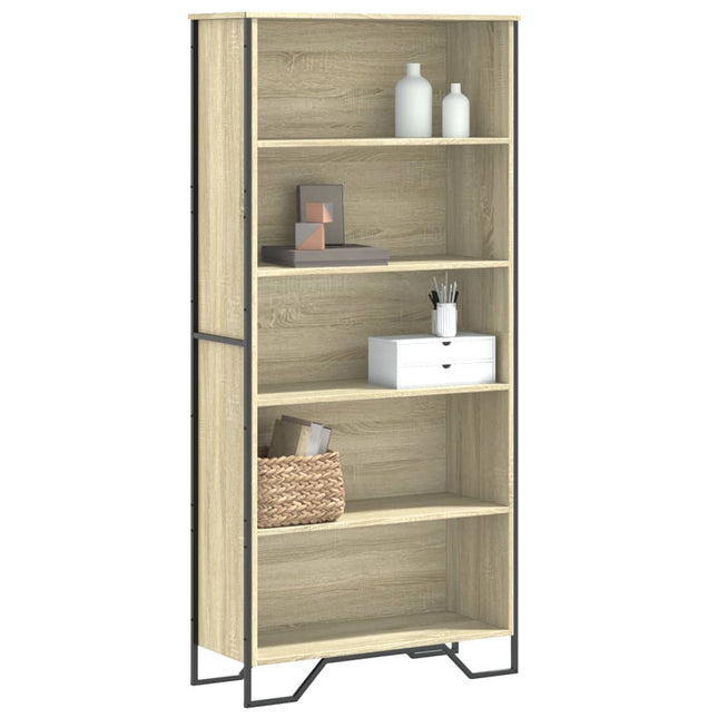 Boekenkast 80X31X137,5 Cm Bewerkt Hout - XdropX