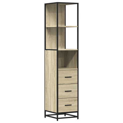 Badkamerkast 35X37,5X166 Cm Bewerkt Hout Kleurig - XdropX
