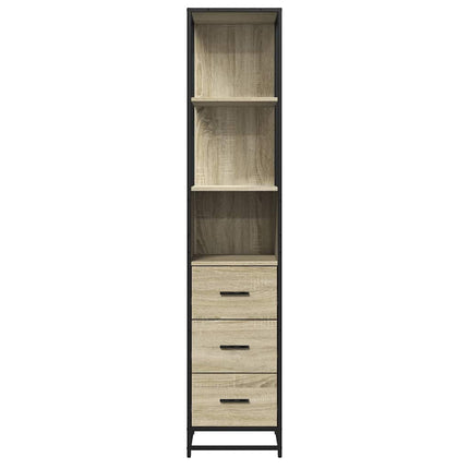 Badkamerkast 35X37,5X166 Cm Bewerkt Hout Kleurig - XdropX