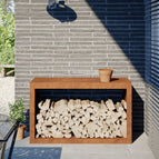 100 x 40 x 60 cm / Cortenstaal/Bruin