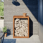 60 x 40 x 80 cm / Cortenstaal/Bruin