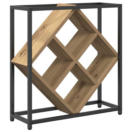 Wijnrek 16 Flessen Bewerkt Hout Artisan Eiken - XdropX
