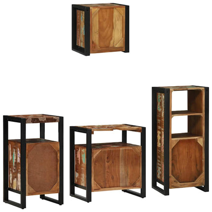 Badkamermeubel Set 4 St Veelkleurig En Zwart 55 X 35 X 60 Cm - XdropX