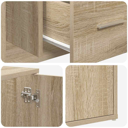 Hoekkast 160X40X45 Cm Bewerkt Hout Kleurig - XdropX