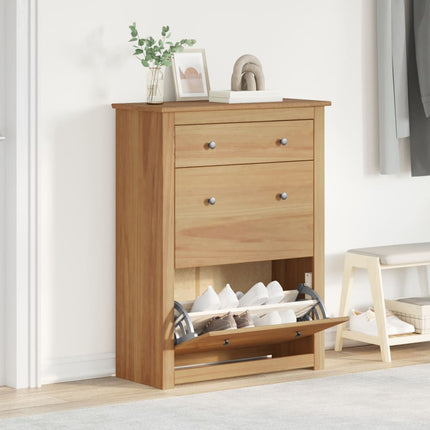 Schoenenkast Panama 80X35X105 Cm Massief Grenenhout - XdropX