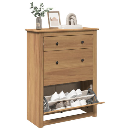 Schoenenkast Panama 80X35X105 Cm Massief Grenenhout - XdropX