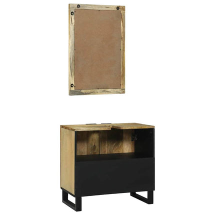 Badkamerkast Set 2 St Massief Mango Hout - XdropX