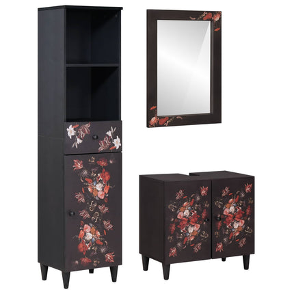 Badkamerkast Set 3 St Massief Mango Hout - XdropX