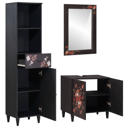 Badkamerkast Set 3 St Massief Mango Hout - XdropX